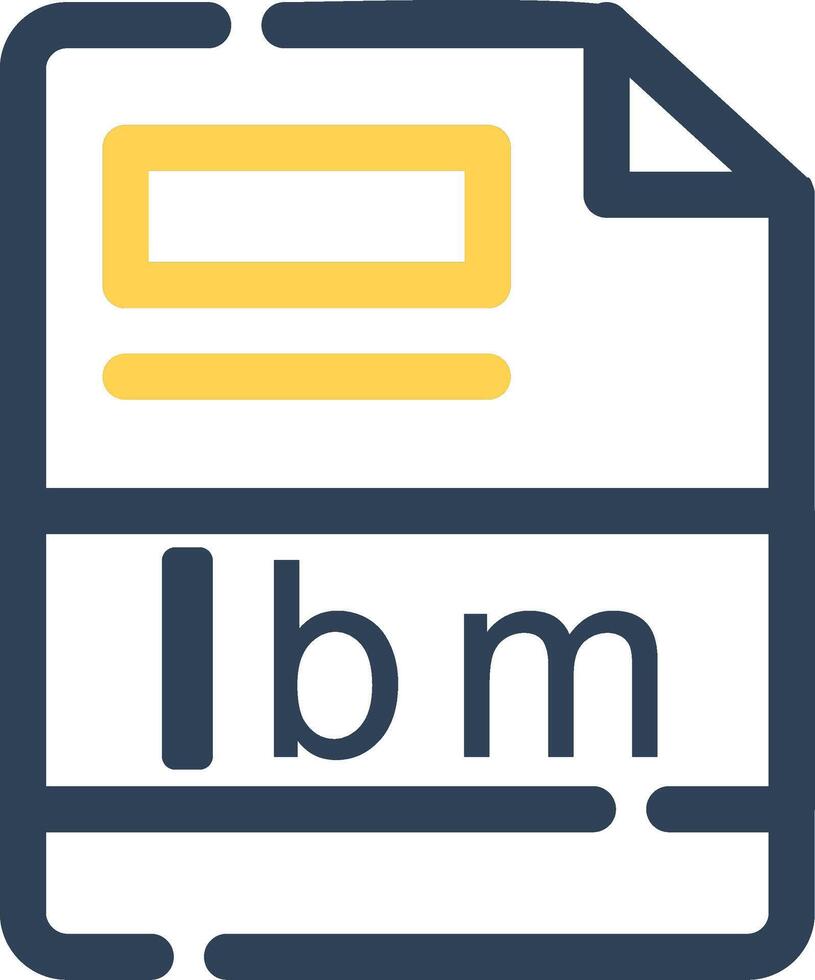 lbm Creative Icon Design vector