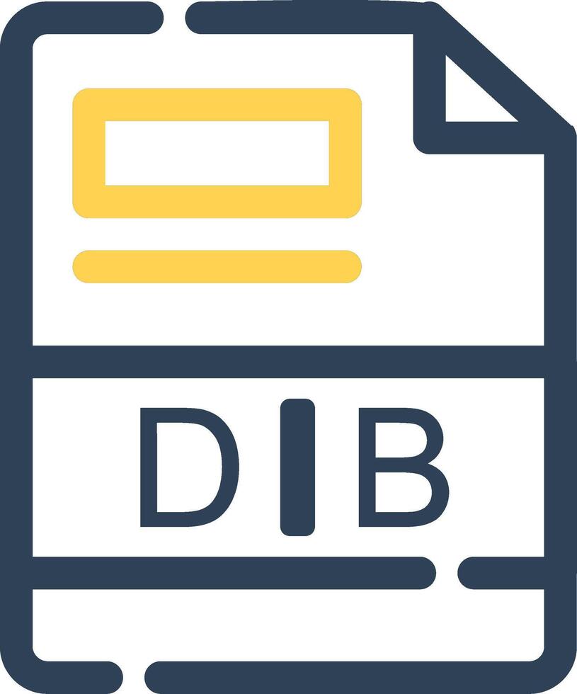 DIB Creative Icon Design vector