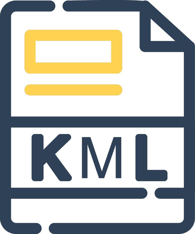KML Creative Icon Design vector