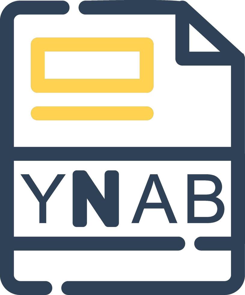 ynab creativo icono diseño vector