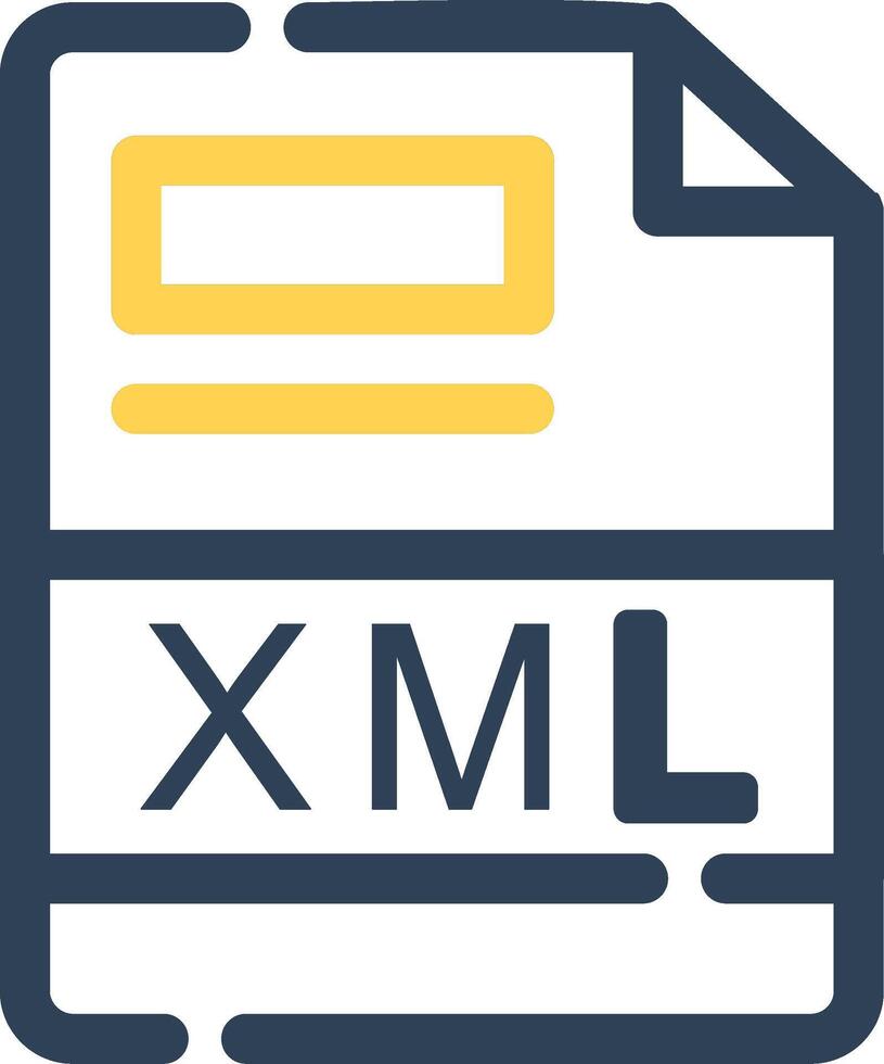XML Creative Icon Design vector