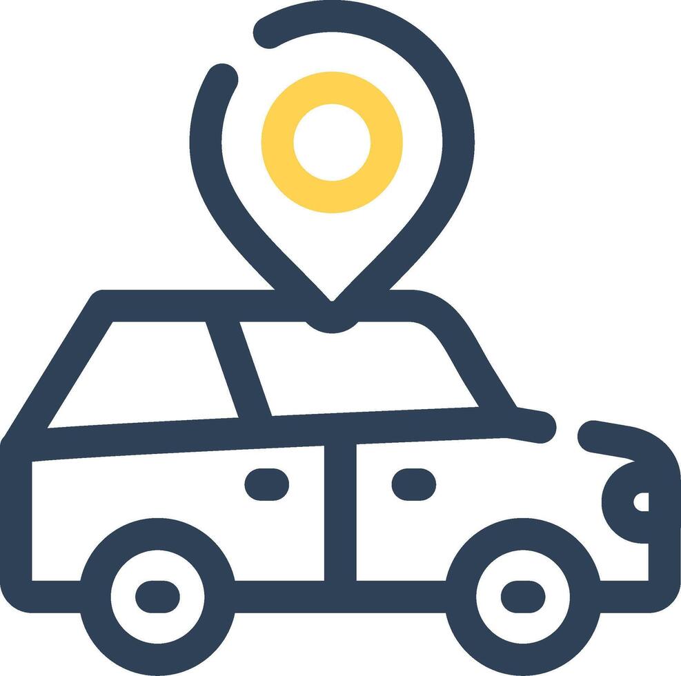 Car Location Creative Icon Design vector