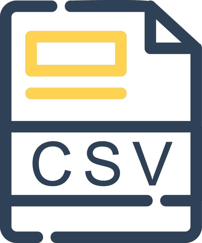 csv creativo icono diseño vector