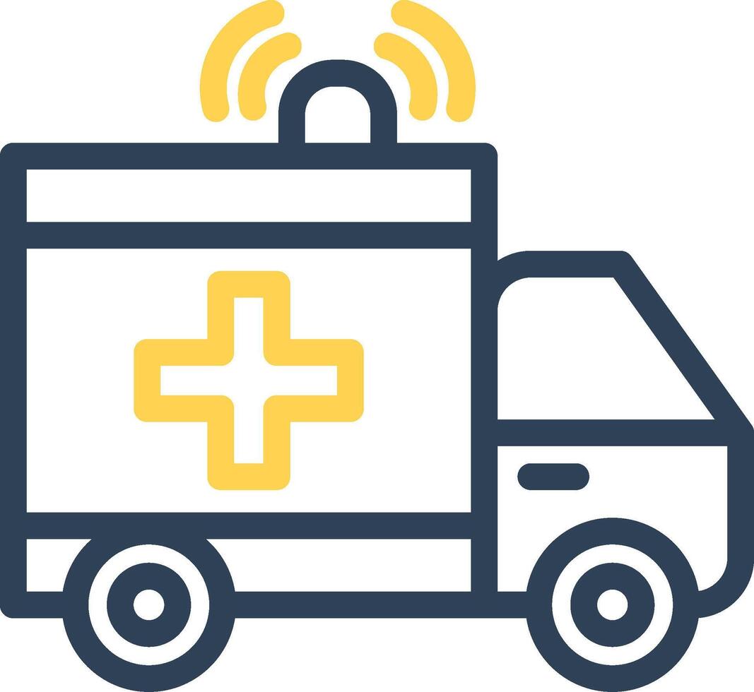 Ambulance Creative Icon Design vector