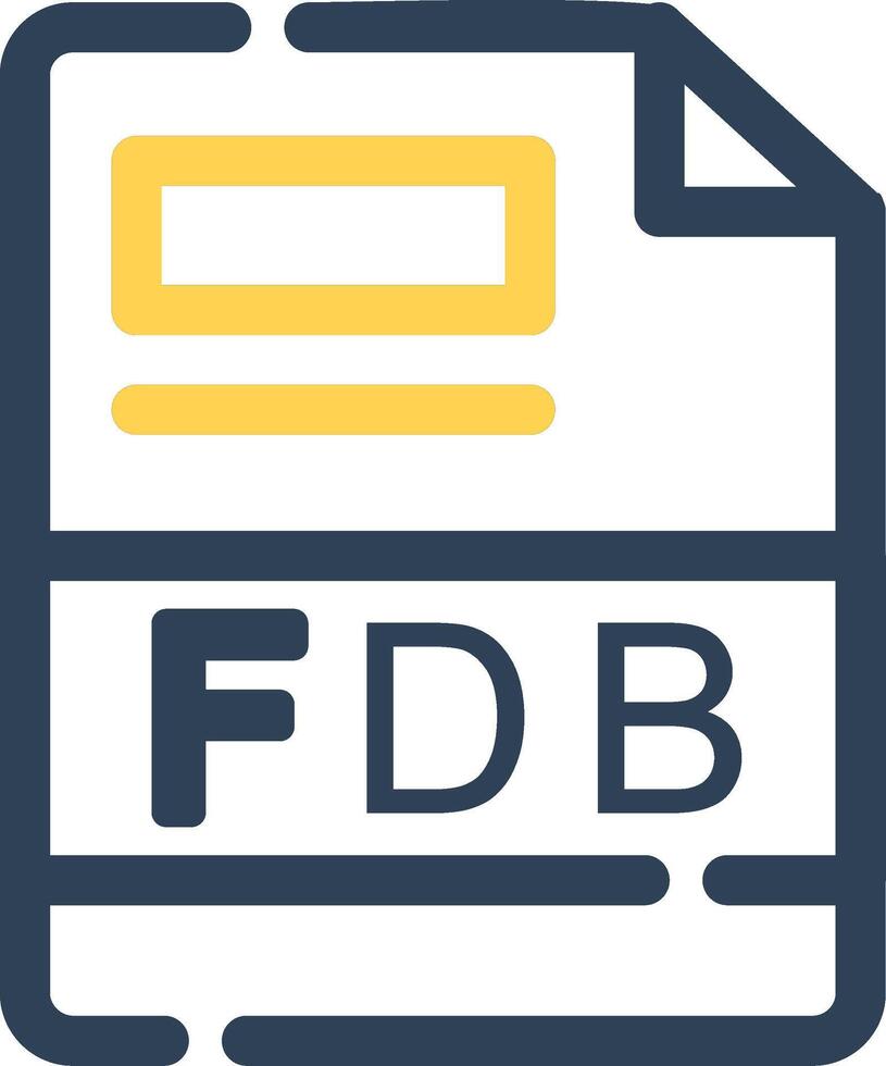 FDB Creative Icon Design vector