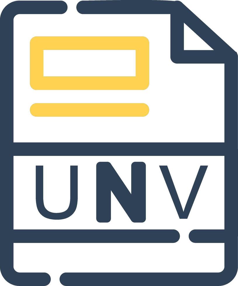 UNV Creative Icon Design vector