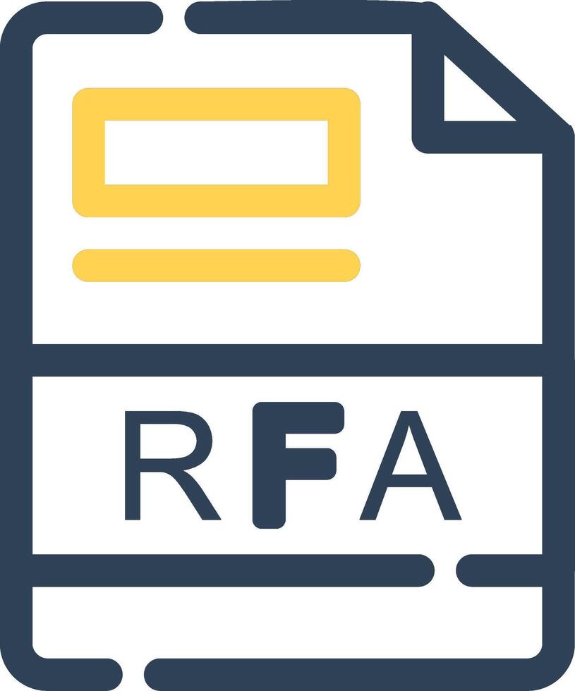 RFA Creative Icon Design vector