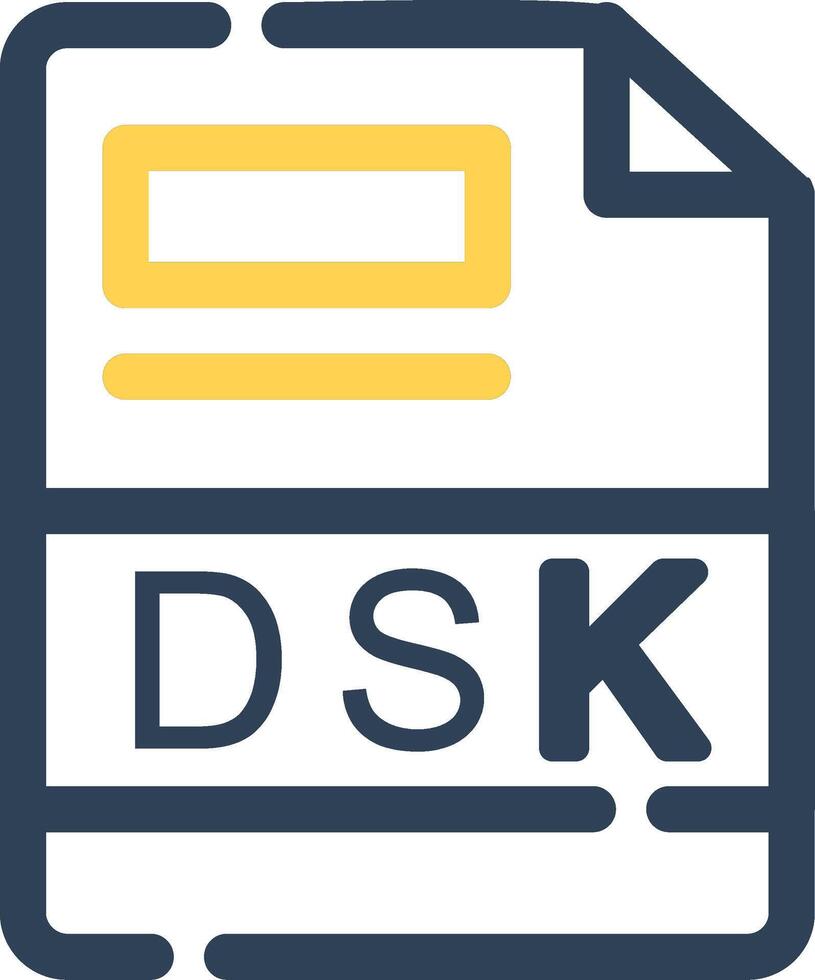 dsk creativo icono diseño vector