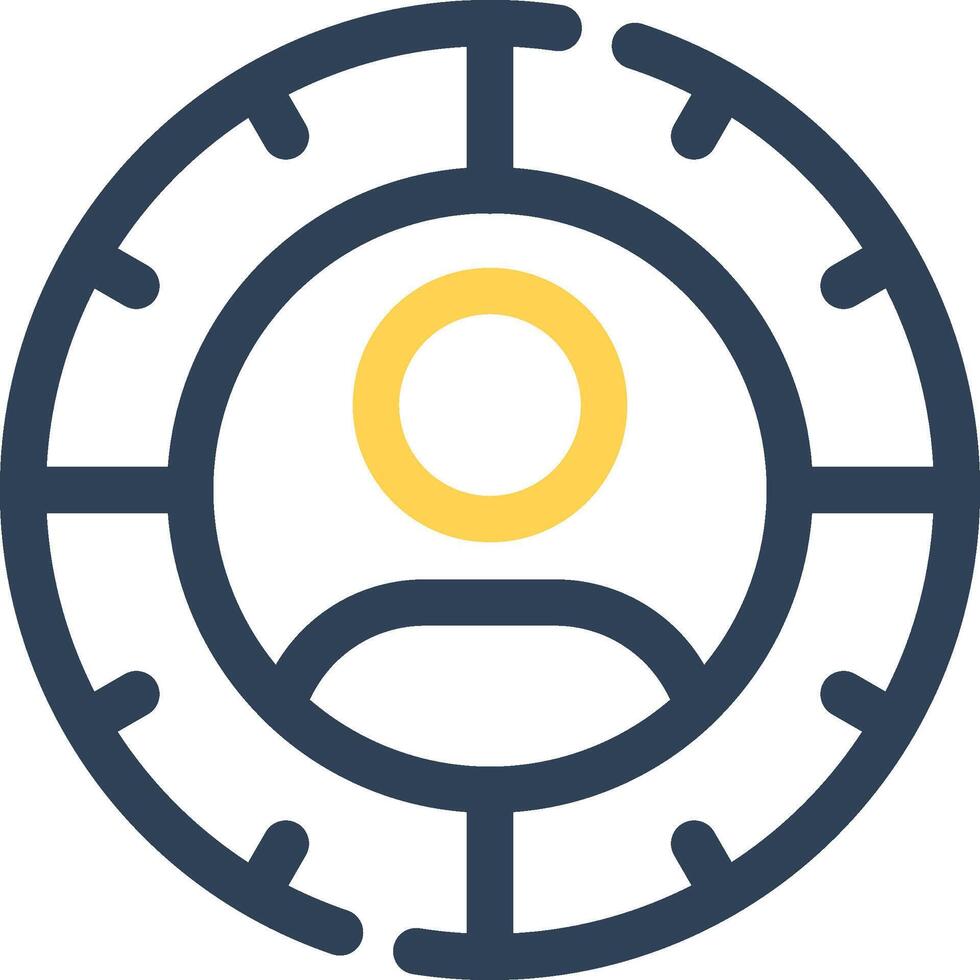 Target Audience Creative Icon Design vector