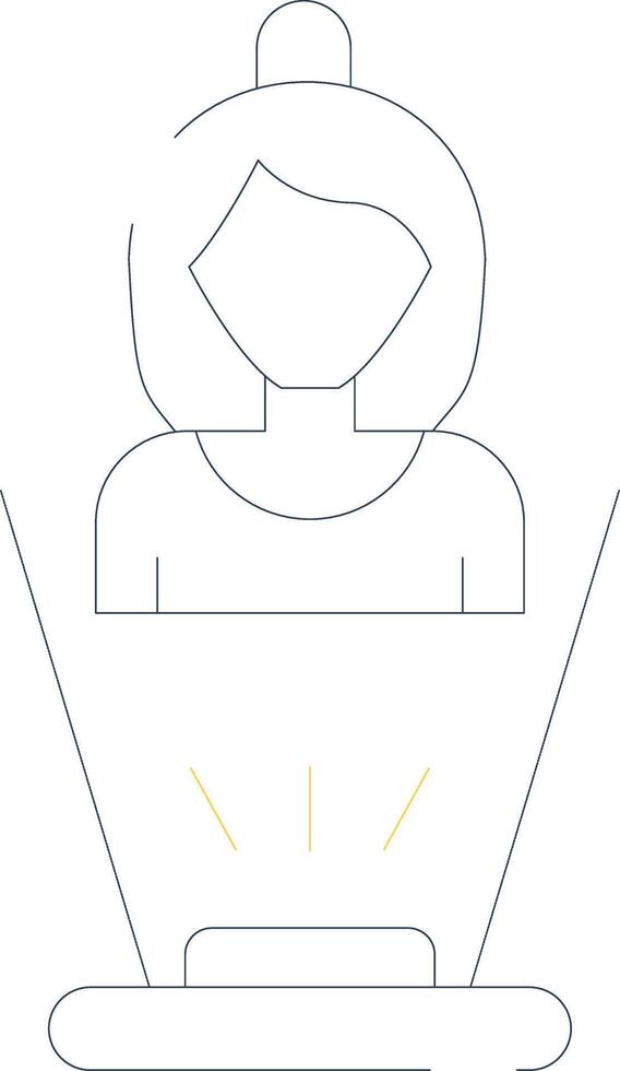 Hologram Creative Icon Design vector