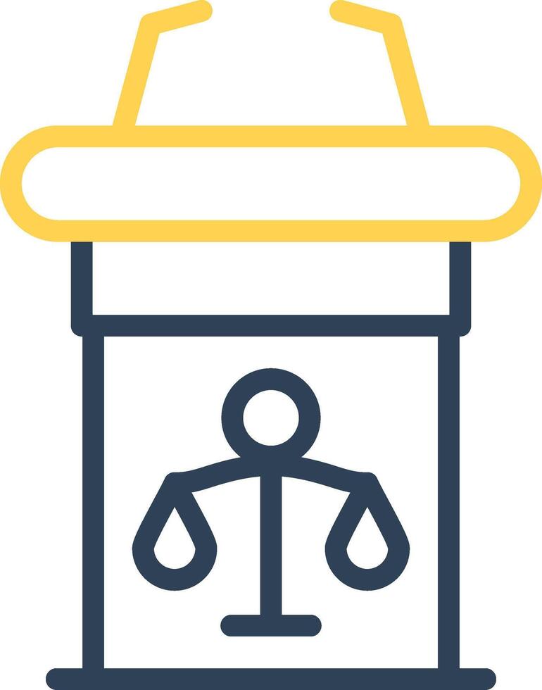 Line Two Color Design vector