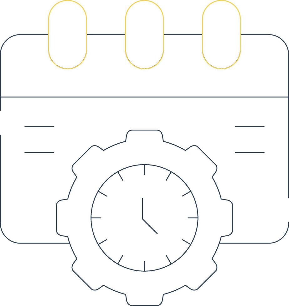 Schedule Procedure Creative Icon Design vector