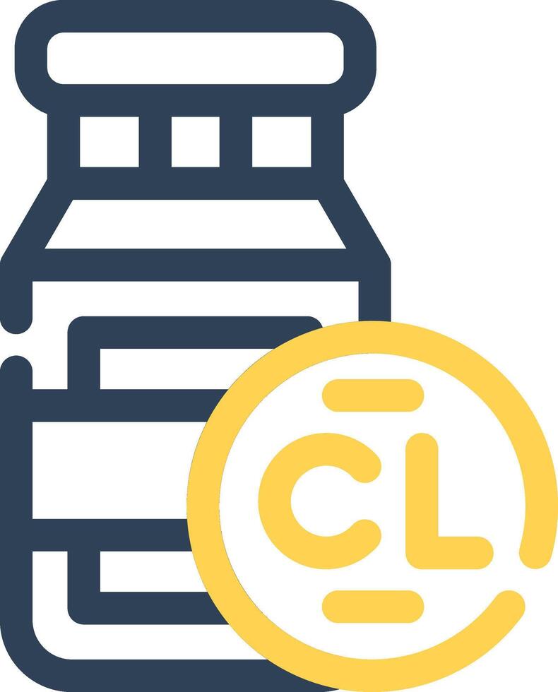 Chlorine Creative Icon Design vector