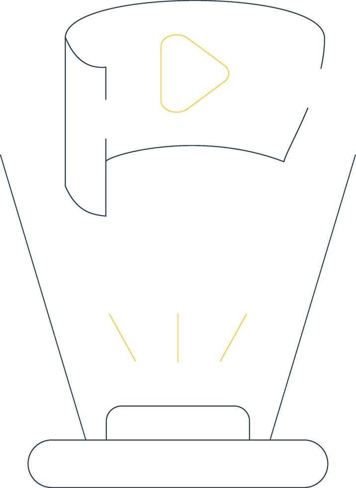 Field Of View Creative Icon Design vector