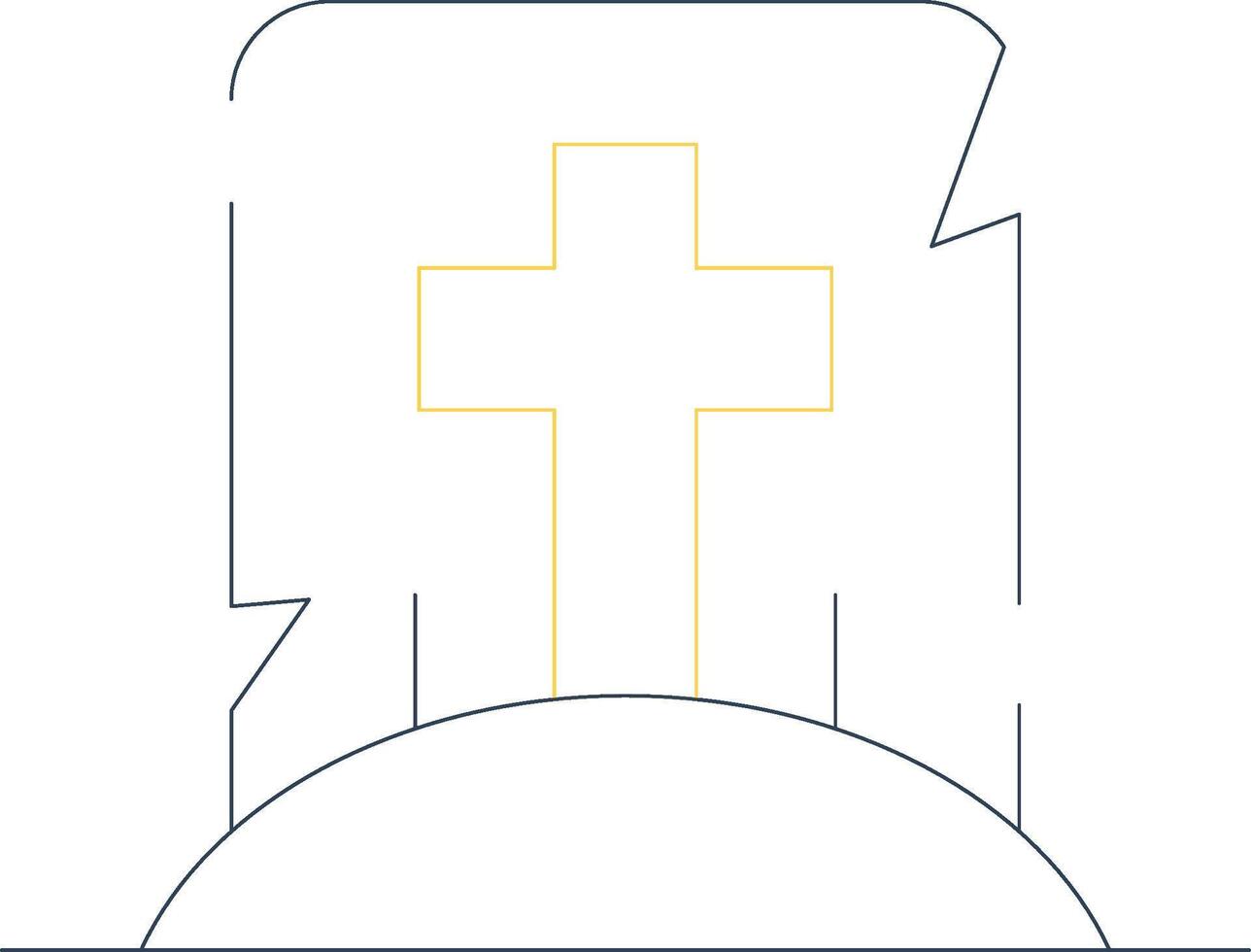 Tomb Creative Icon Design vector
