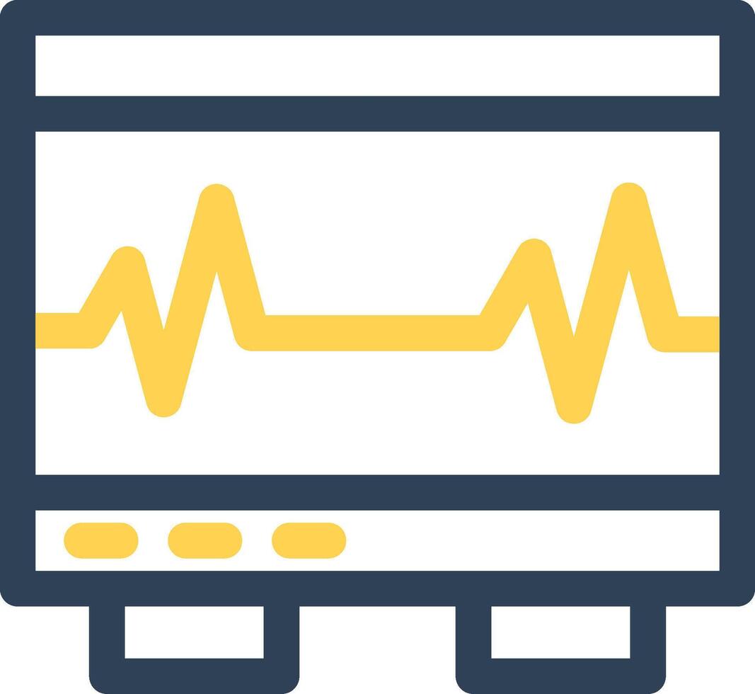 Electrocardiogram Creative Icon Design vector