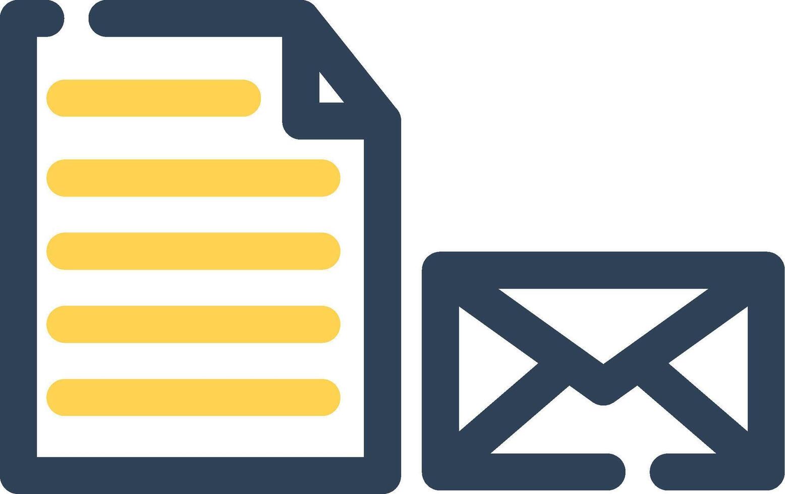 Mail Document Creative Icon Design vector