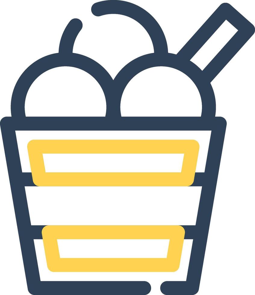 diseño de icono creativo de helado vector