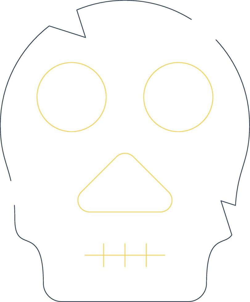 diseño de icono creativo de calavera vector