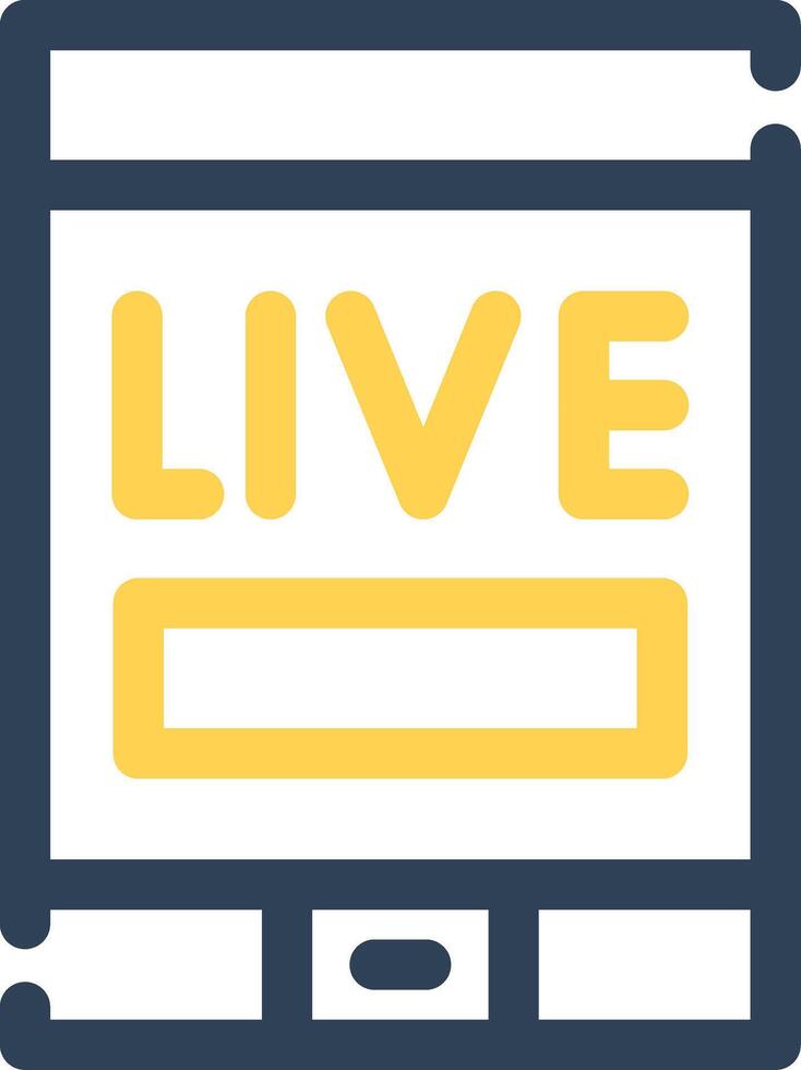Live Stream Creative Icon Design vector