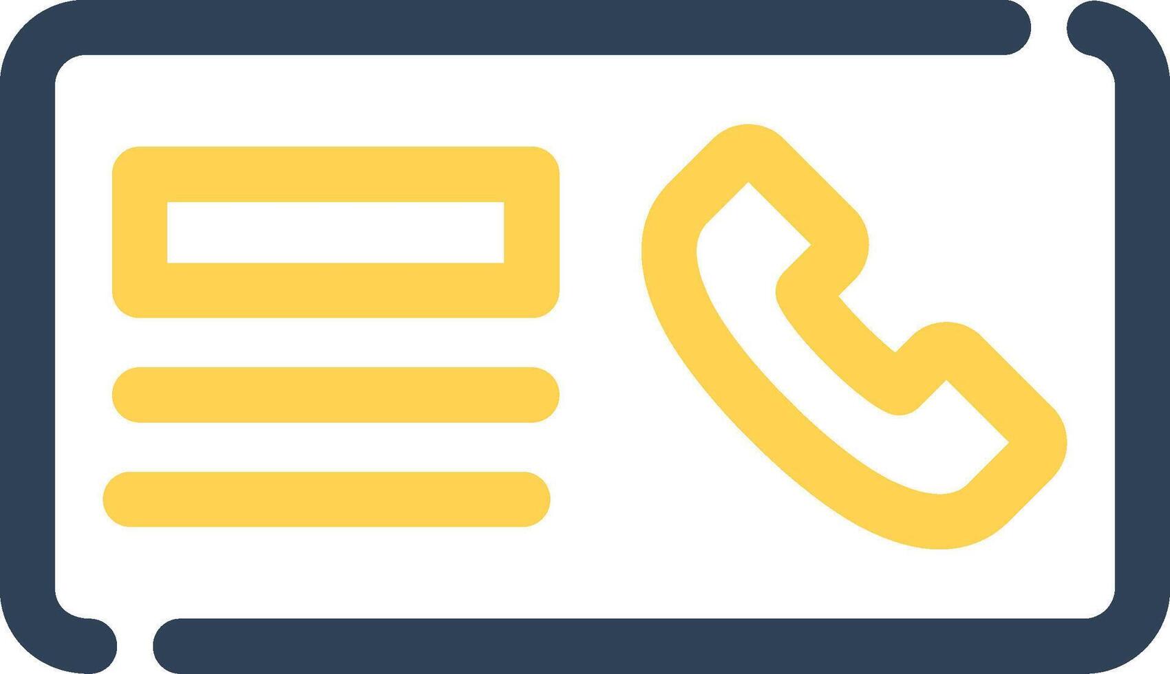 Minimal Contact Creative Icon Design vector