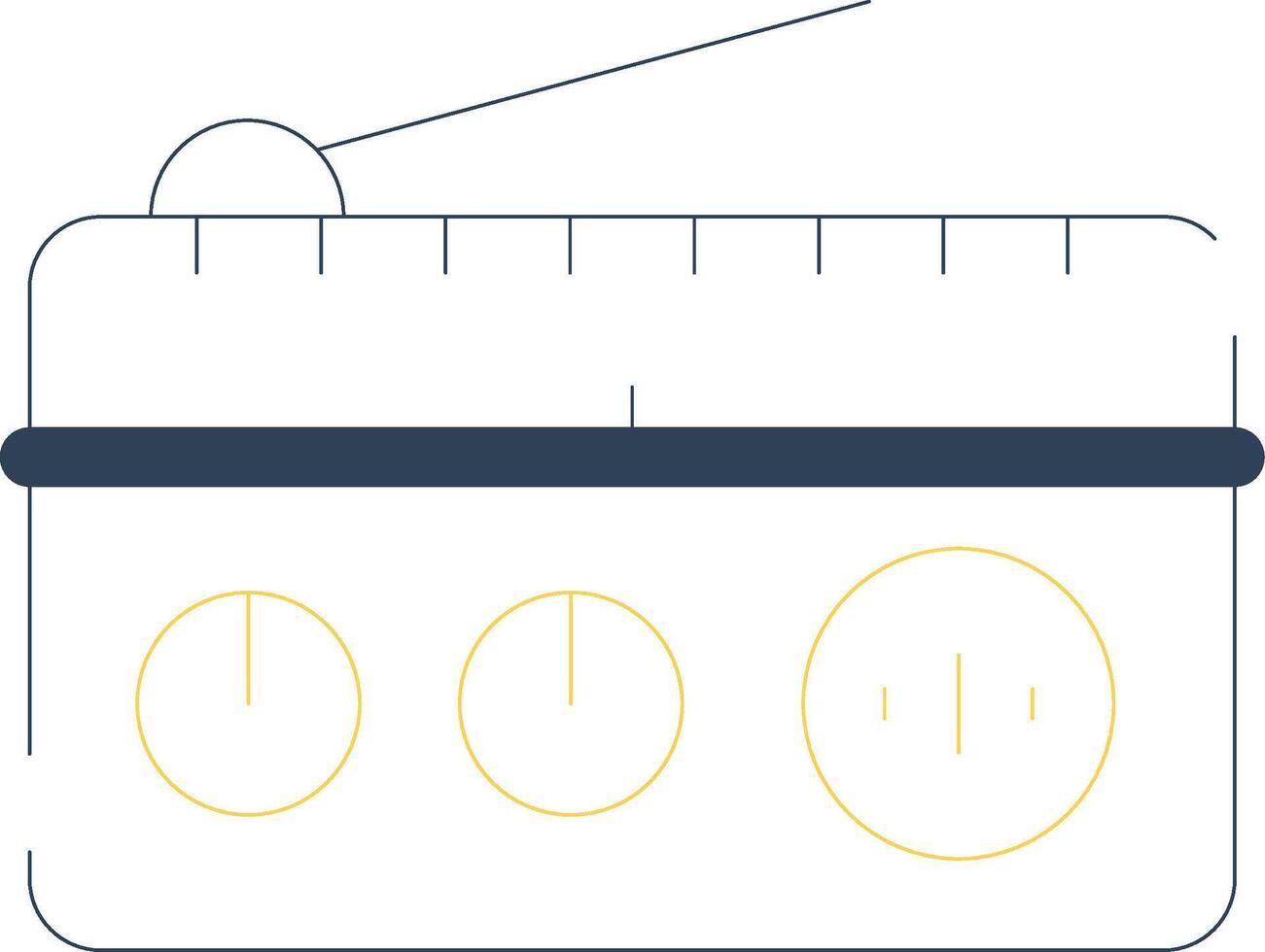 Radio Creative Icon Design vector