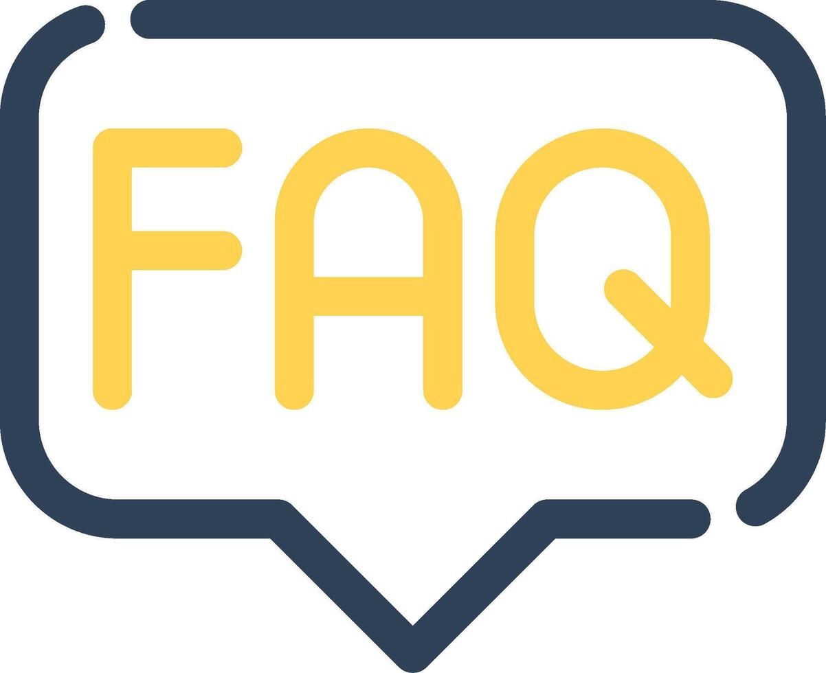 FAQ Creative Icon Design vector