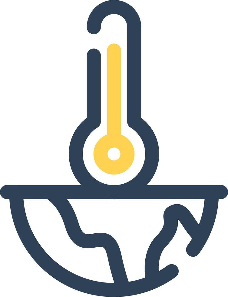 Global Warming Creative Icon Design vector