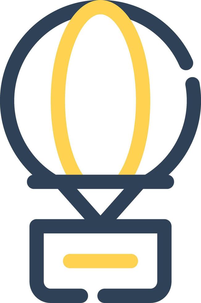 Hot Air Balloon Creative Icon Design vector