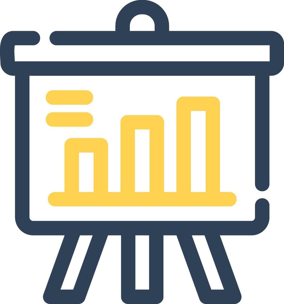 Projector Screen Creative Icon Design vector