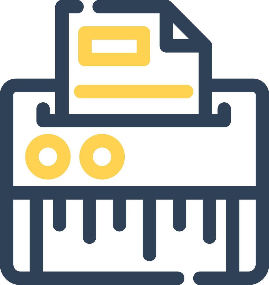 Paper Shredder Creative Icon Design vector
