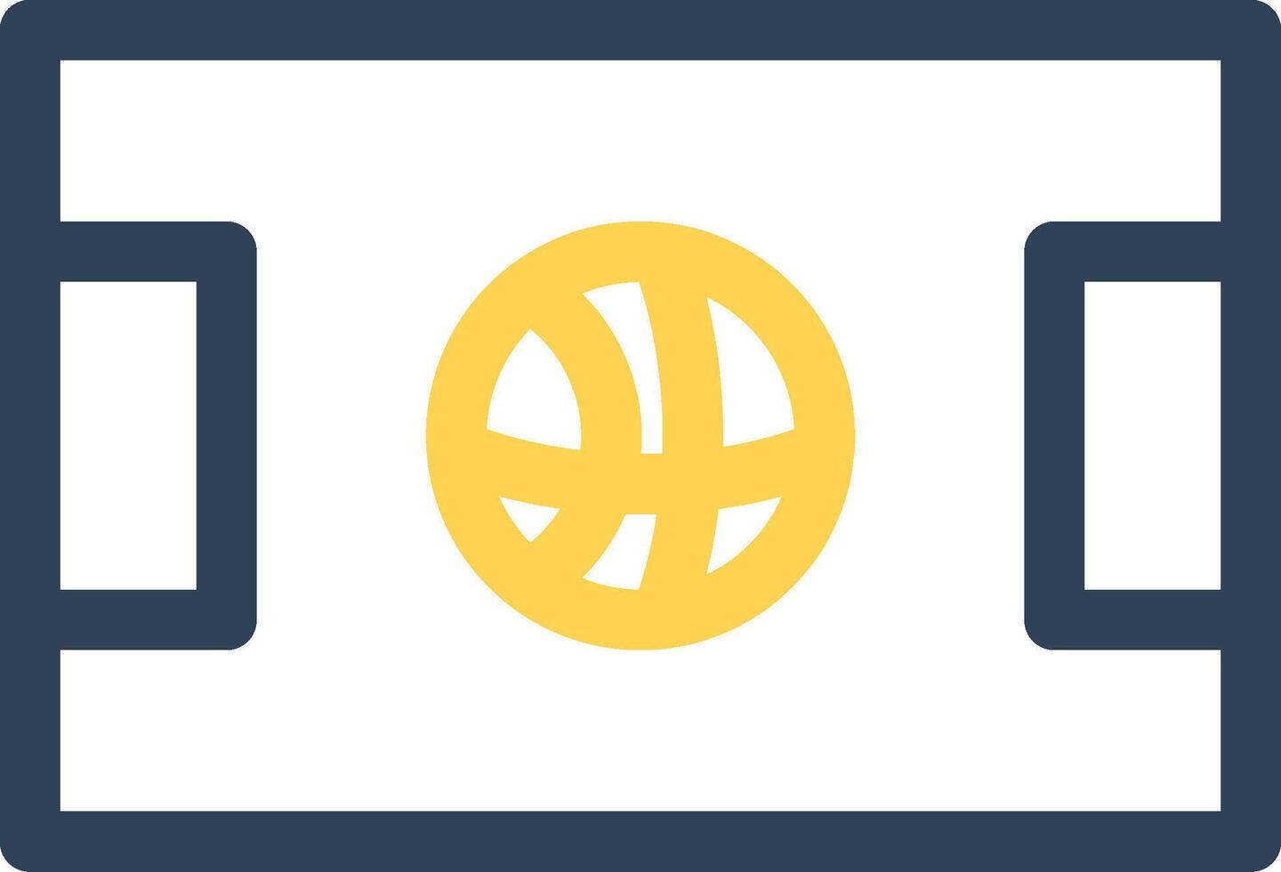 Basketball Court Creative Icon Design vector