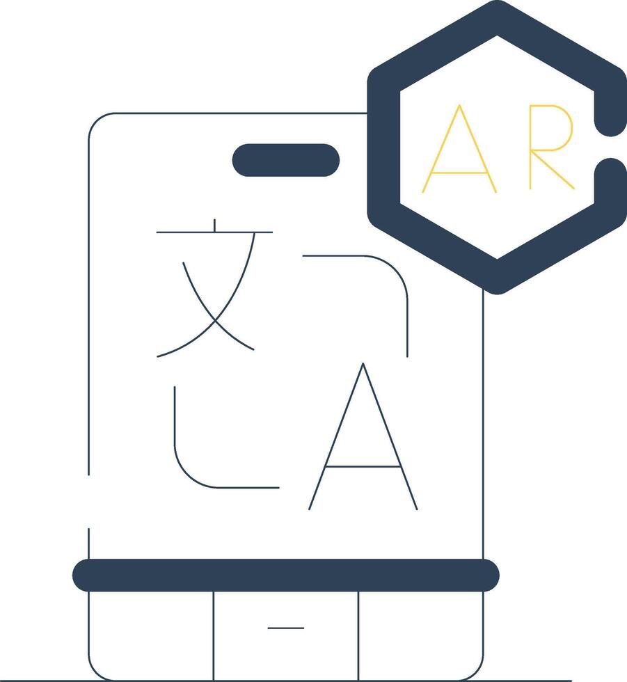 Ar Translation Creative Icon Design vector