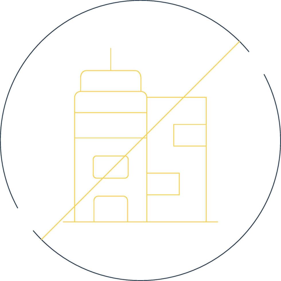 No Commute Creative Icon Design vector