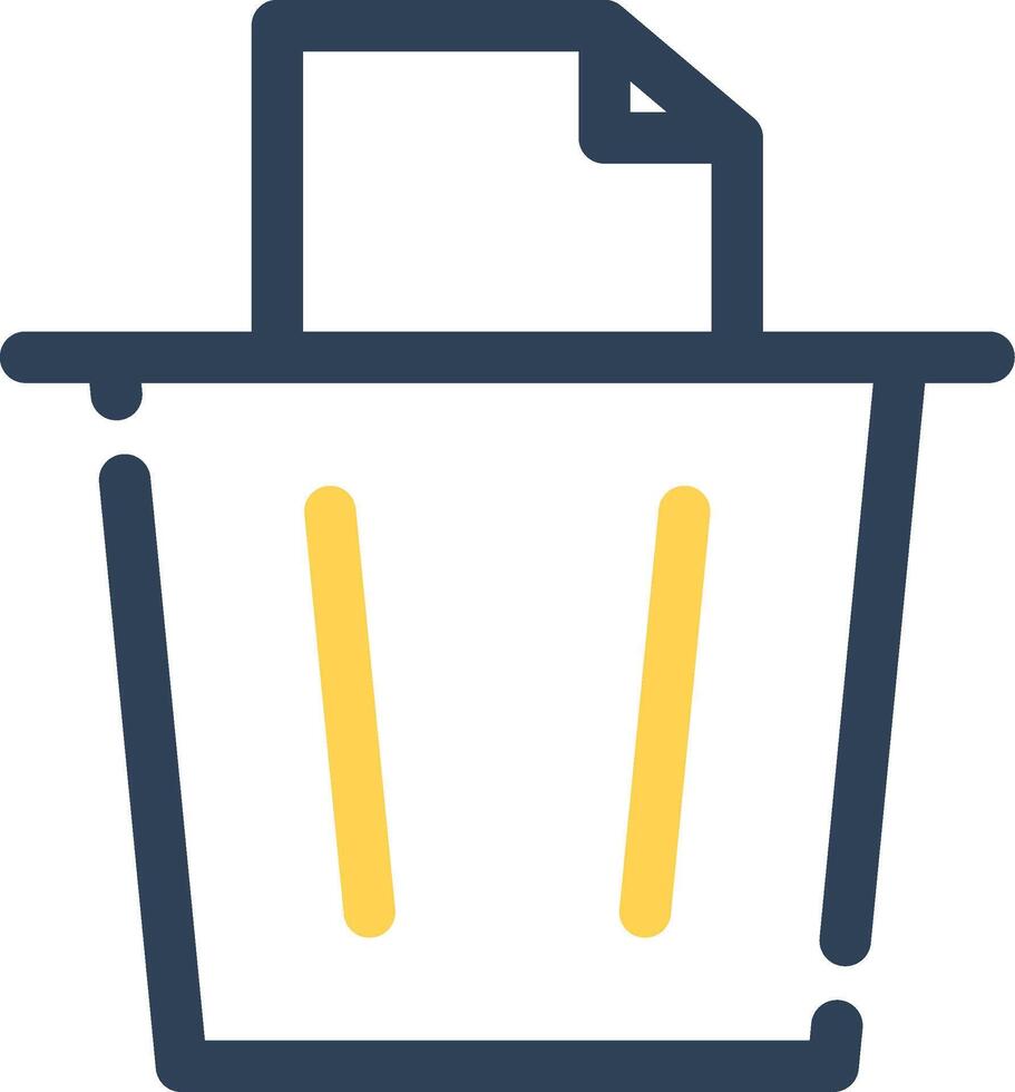 Paper Bin Creative Icon Design vector