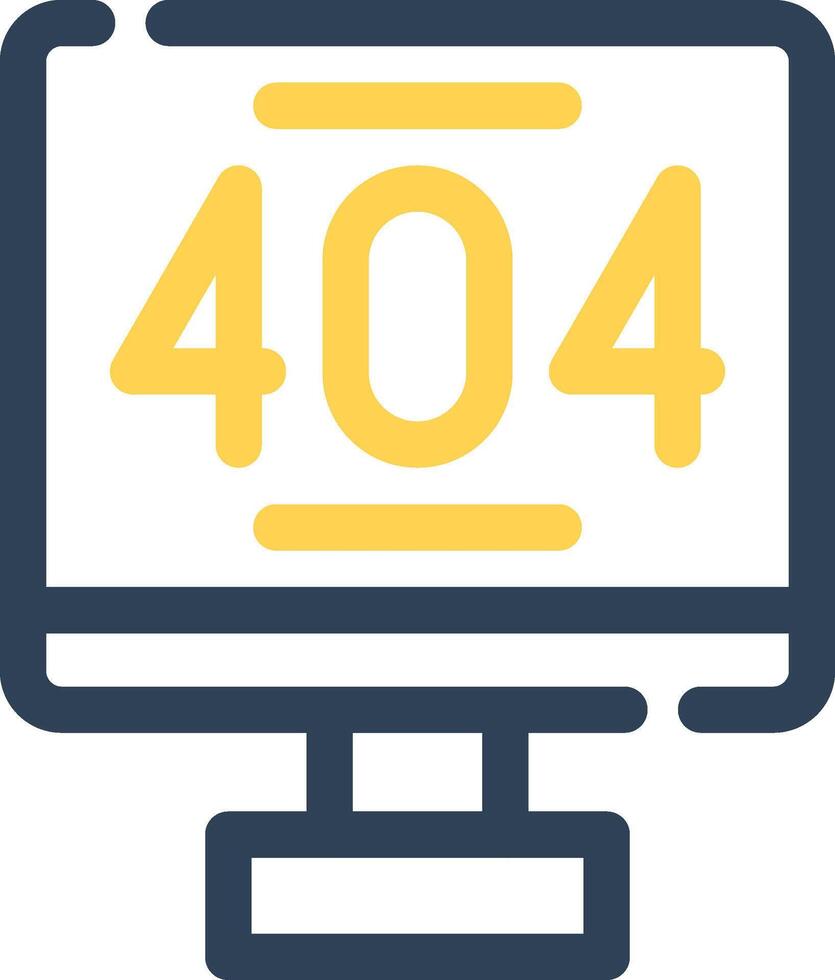 error 404 creativo icono diseño vector