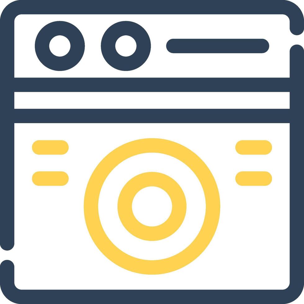 Washing Machine Creative Icon Design vector