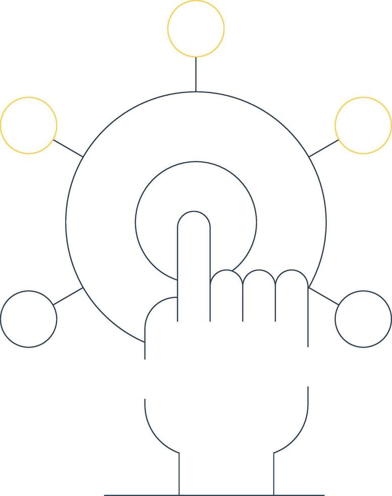 Interactivity Creative Icon Design vector