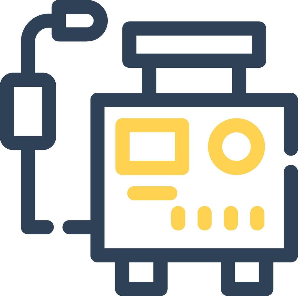 Welding Machine Creative Icon Design vector