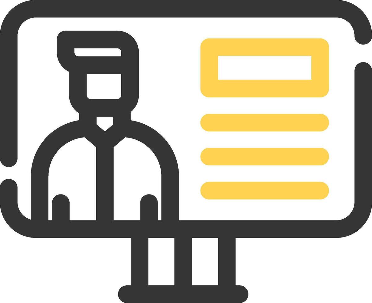 Online Lecture Creative Icon Design vector