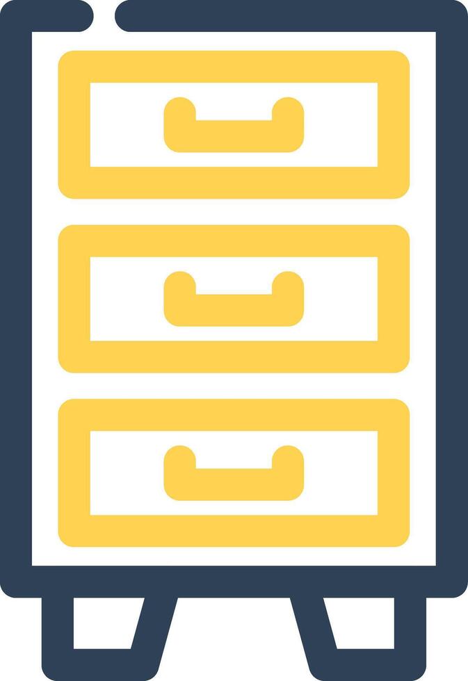 Filing Cabinet Creative Icon Design vector