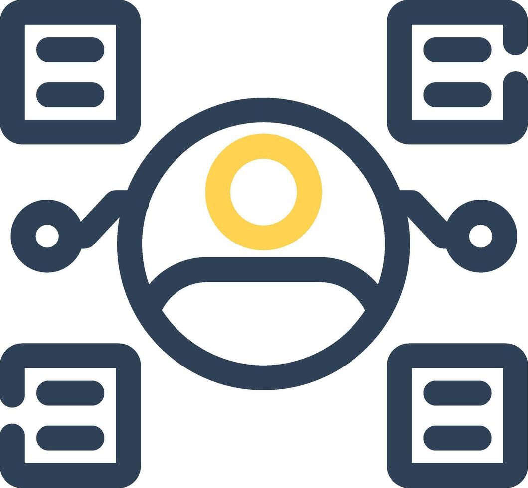 User Predictions Creative Icon Design vector