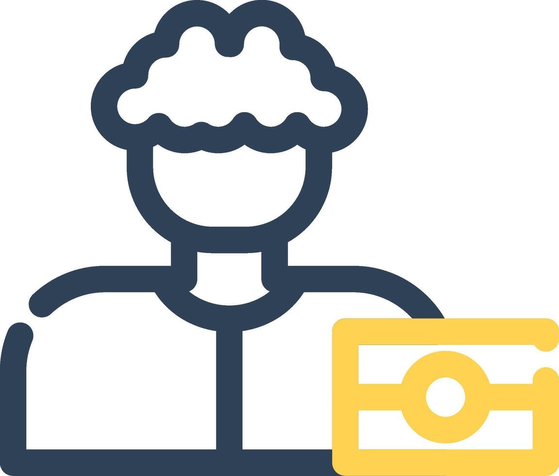 diseño de icono creativo de fotógrafo vector