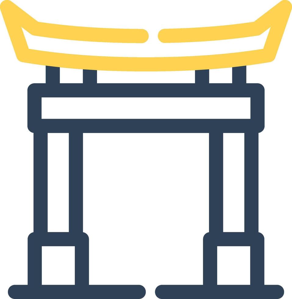 Torii Gate Creative Icon Design vector