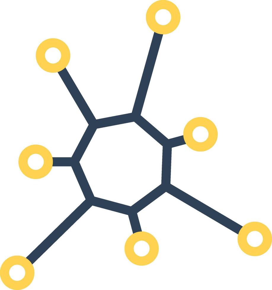 diseño de icono creativo de molécula vector