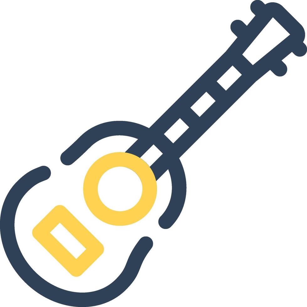 Acoustic Guitar Creative Icon Design vector