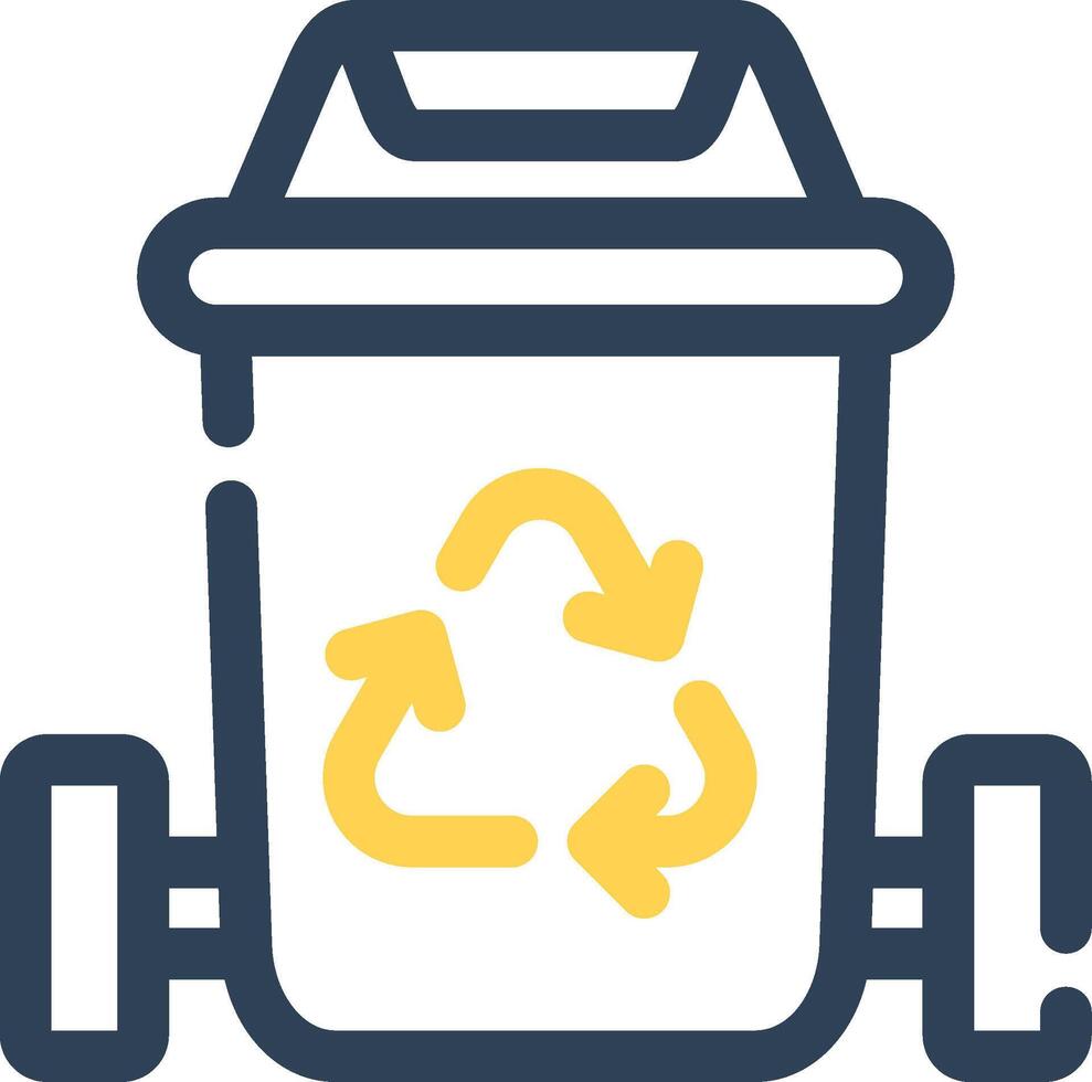 Trash Bin Creative Icon Design vector