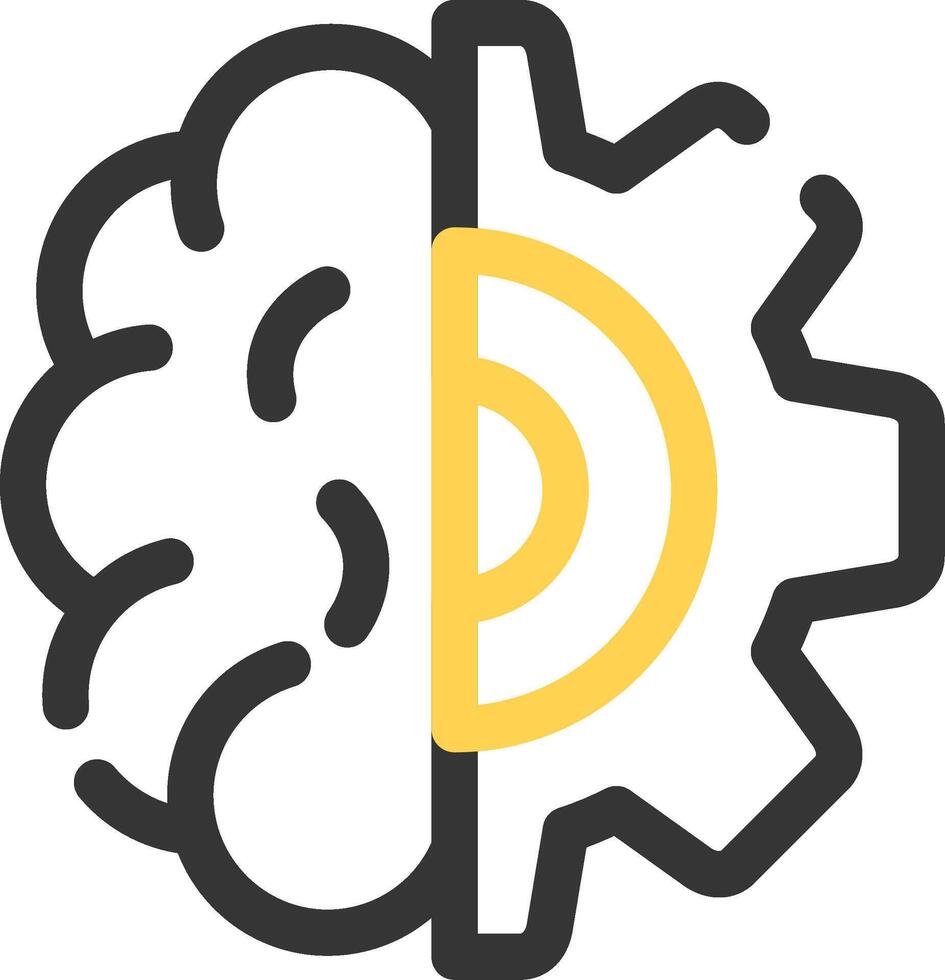 Deep Learning Creative Icon Design vector