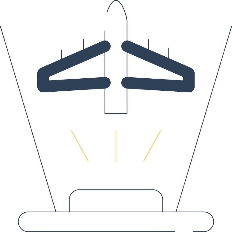 Ar Flight Training Creative Icon Design vector