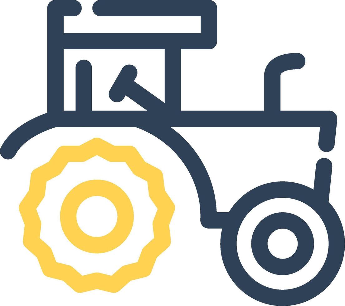 diseño de icono creativo de tractor vector